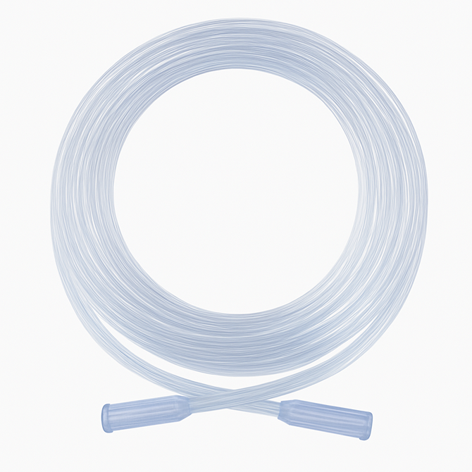 Salter 3-Channel O2 Supply Tubing, 50' (L), Standard, Trumpet, 6 LPM, Clear