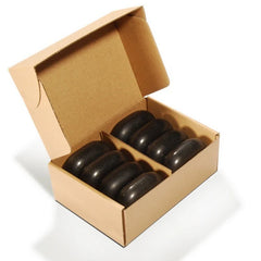 Master Massage Large Flat Ovular Basalt Hot  Stone Massage 8 piece Pack 3