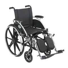 Drive, Viper Wheelchair With Flip Back Removable Arms, Desk Arms, Elevating Leg Rests, 14