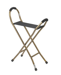 Drive, Folding Lightweight Cane With Sling Style Seat