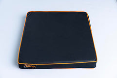 Feather Cushion, Orange Piping, 18