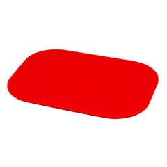 Stayput Non-Slip Placemat, Rectangular Pad, 7.25'' X 10'', Red