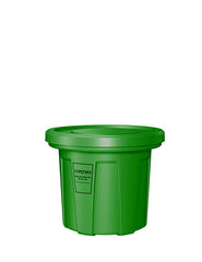Food Grade Receptacle With Lid, Green, 20 Gal