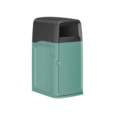 Safebin Waste Container, Aqua / Black