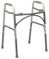 Folding 2-Button Walker, Oversize, No Wheels, Case Of 2