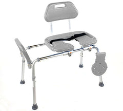 Hydroglyde Sliding Bath Bench, Gray