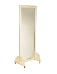 Glass Mirror, Mobile Caster Base, Vertical, 28