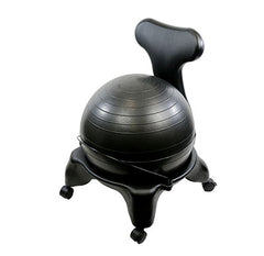 Cando Ball Chair - Plastic - Mobile - With Back - Adult Size - With 22