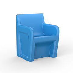Sentinel Arm Chair-Floor Mount, Gangable With Ballast Door, Blue Grey