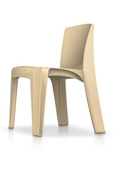 Razorback Stackable Chair, Buff