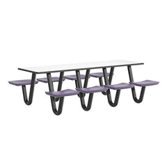Anchor Table, 8 Indigo Seats, Rectangle, 30