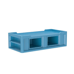 Endurance Bed 2.1 With Side Storage Compartments, Slate Blue