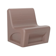 Sabre Chair Floor Mount, Gangable With Access Door, Brown