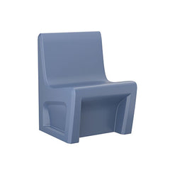 Sentinel Armless Chair-Floor Mount With Ballast Door, Gangable, Midnight Blue