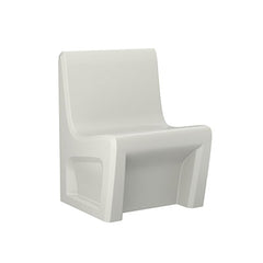 Sentinel Armless Chair-Floor Mount With Ballast Door, Gangable, Stone Gray