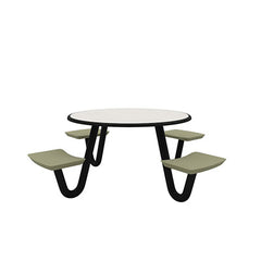 Anchor Table, J-Leg, 4 Moss Seats, Round, 42