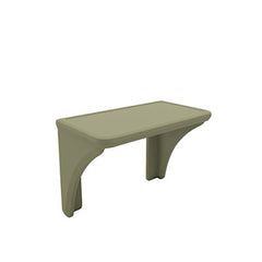 Ada Endurance Desk, Plastic With Laminate Top, Wall/Floor Mounted, Moss