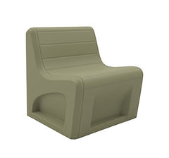 Sabre Chair Floor Mount, Gangable With Access Door, Moss