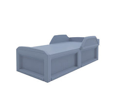Solstice Bed With Safety Rail With 3 Doors, Overcast