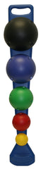 Cando Mvp Balance System, 5-Ball Set With Wall Rack (1 Each: Yellow Through Black)
