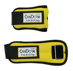 Cando Weight Straps - 1 Lb Set (2 Each: 1/2 Lb Weight) - Yellow