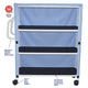 Jumbo Three Shelf Linen Cart


					  					MJM's Superior Linen Carts Are Shipped Knocked Down® To Save On Freight