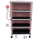 Four Shelf Linen Cart, MJM's Superior Linen Carts Are Shipped Knocked Down® To Save On Freight-4C