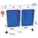 Double Bag Hamper With Optional Foot Pedal-FP