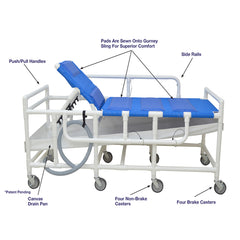 Gurney With Canvas Drain Pan And Duo Sling-B