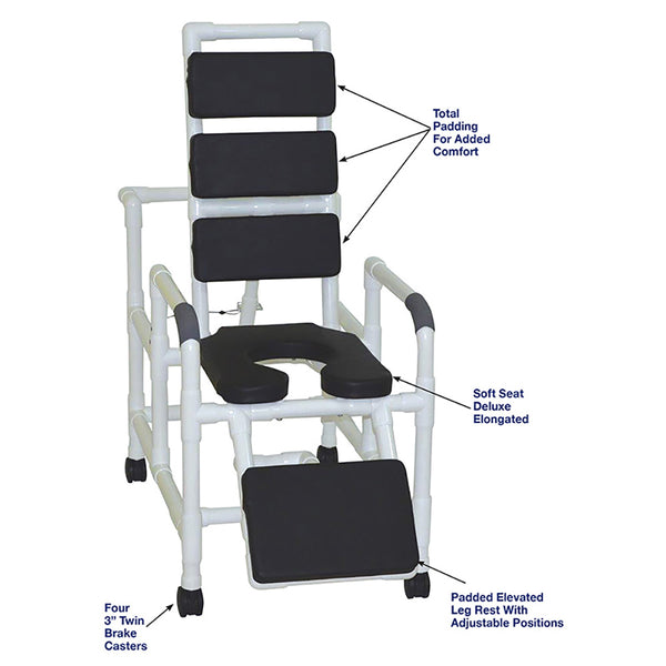 Soft Seat Deluxe Elongated With Total Padding - Black