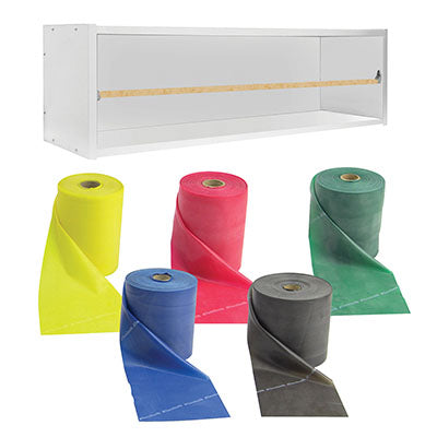 Cando Dispens-A-Band Exercise Band Rack, Wood, 5 Rolls, Including: 5 X ...
