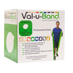 Val-U-Band Resistance Bands, Dispenser Roll, 50 Yds., Lime-Level 3/7, Contains Latex