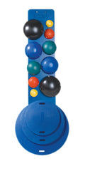 Cando Mvp Balance System, 10-Ball Set With Rack (2 Each: Yellow Through Black), Boards (16