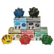 Cando Digi-Extend N' Squeeze Hand Exerciser - Medium - 5-Piece Set (Yellow, Red, Green, Blue, Black), No Stand