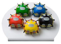 Cando Digi-Extend N' Squeeze Hand Exerciser - Large - 5-Piece Set (Yellow, Red, Green, Blue, Black), With Stand