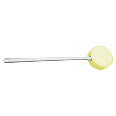 Cando Long Scrub Sponge, Round With Scrubber, Yellow