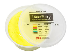 Cando Antimicrobial Theraputty Exercise Material - 1 Lb - Yellow - X-Soft