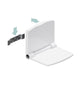 Fold Down Shower Seat ABS (440Lbs Capacity)in White