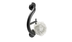 PLUS Towel / Robe Hook + Grab Bar in Matte Black