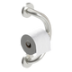 PLUS Toilet Paper Holder + Grab Bar in Brushed Stainless Steel