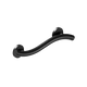 WAVE Grab Bar 1.25x18", #304 Stainless Steel in Matte Black