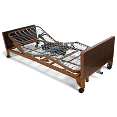 Medline Basic Low Homecare Hospital Bed, Full-Electric, Bed Only, Single Motor, Total: 450 lbs.