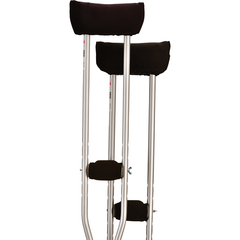 Nova Crutch Cover Set, Black Microfiber, Retail Package