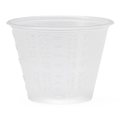 Medline Nonsterile Graduated Plastic Medicine Cups, 1 oz.
