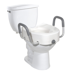 Drive Locking Raised Toilet Seat w/ Arms, 5