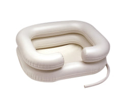 Inflatable shampoo basin