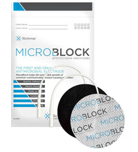 Micro Block Antimicrobial Electrodes, 3" Round White Cloth