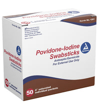 Povidone Iodine Swabstick Bx/50