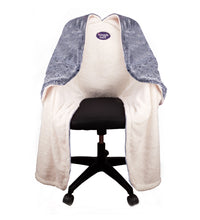 SnuggleBack - Chair Blanket - grey fur