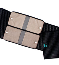 Energy Brace Kit - Deluxe Back - With-2 Dual Conductive 4x10 pads w/ 7" by 40" wrap